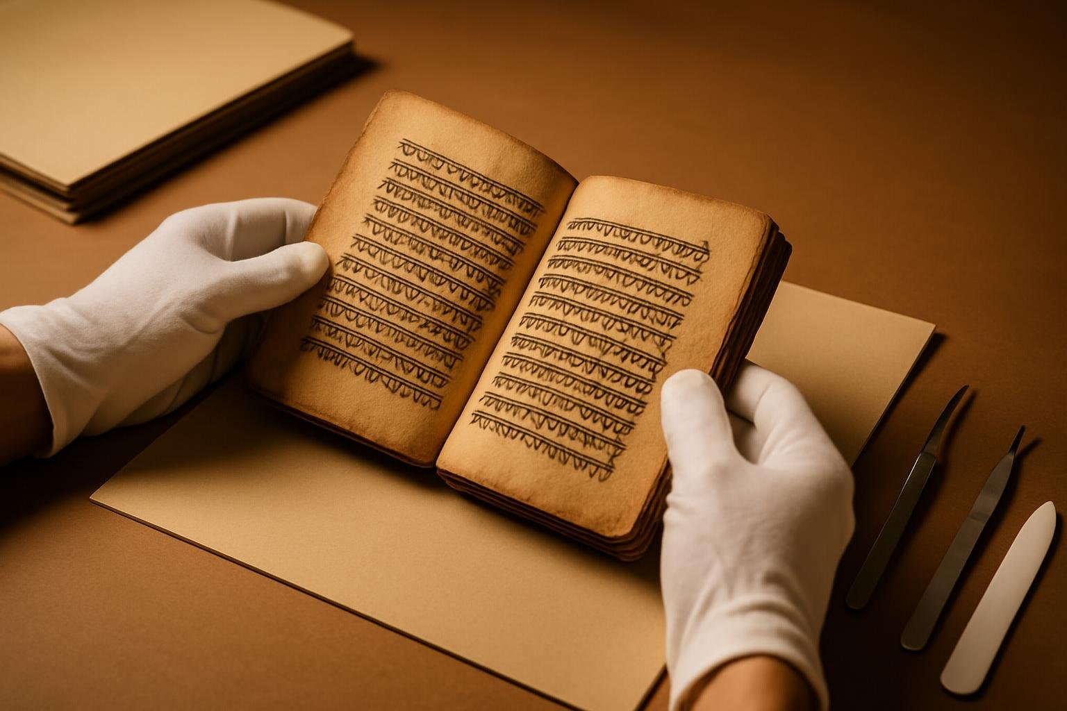 Rare book restoration